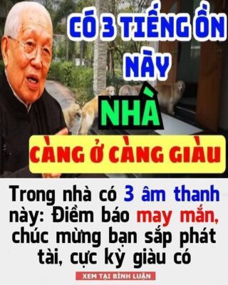 Trong nhà có 3 âm thanh này